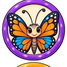 Butterfly medallion